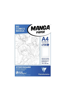 Bloco A4 Manga 55g C/100fls Clairefontaine